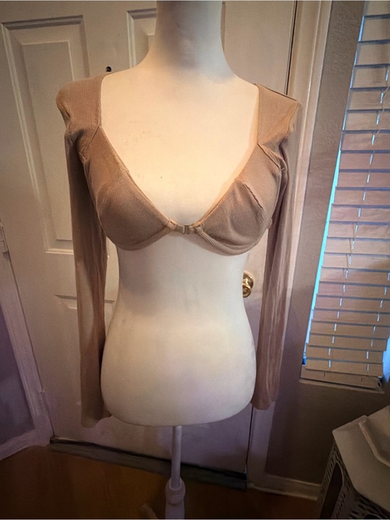 Tic Toc Other - Tic toc | Long Sleeve Underwire Bra Top in Nude